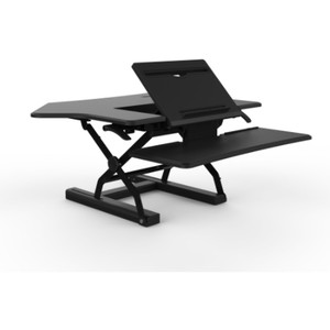 SYLEX FEHARISEGC91BK Sit/Stand Desk CORNER ERGOLATOR Black 915mm(W) x 580mm(D)
