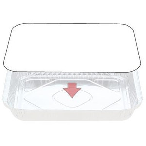 LARGE  WHITE LIDS 296X236 PK100 CONFOIL SUITS 7131 / 7231
