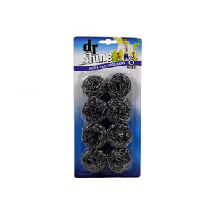 Dr. Shine Stainless Steel Scourers 5cm Each (Pack of 8)