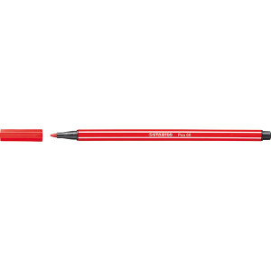 STABILO PEN 68 FIBRE TIP PEN CARMINE (BX10)