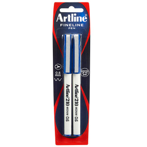 ARTLINE 210 FINELINER BLUE (Pack of 2)