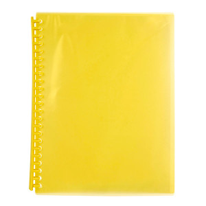 MARBIG REFILLABLE DISPLAY BOOK 20 POCKET YELLOW