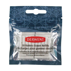 DERWENT BATTERY ERASER REFILLS PK30