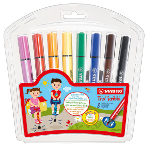 STABILO TRIO SCRIBBI WALLET 8 (WLT8)