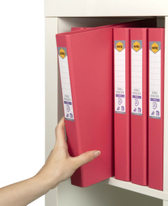 MARBIG RING BINDER A4 25MM 2D PE CORAL