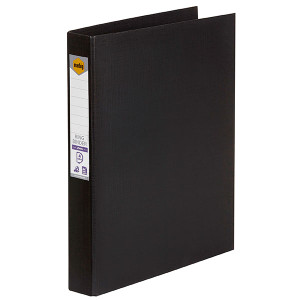 MARBIG RING BINDER A4 25MM 4D PE BLACK