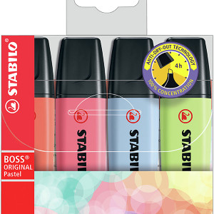 STABILO BOSS PASTEL PK 4 70/4-3
