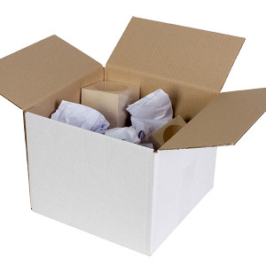 CUMBERLAND SHIPPING BOX WHITE 420 X 400 X 300MM