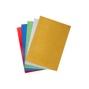 COLOURFUL DAYS GLITTER BOARD ASSORTED COLOURS PACK 25