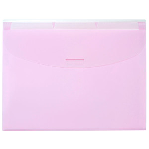 MARBIG EXPANDING WALLET 3 TABS PASTEL PINK