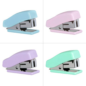 MARBIG MINI STAPLER W/STAPLES PASTEL ASSORTED (EACH)