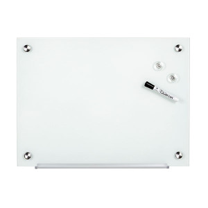 QUARTET GLASS BOARD 450X600MM WHITE