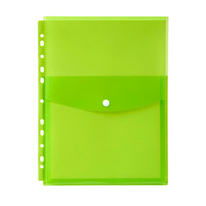 MARBIG TOP OPEN BINDER POCKET LIME *** While Stocks Last ***