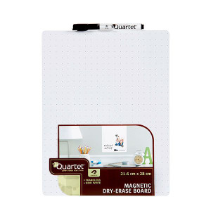 QUARTET WHITEBOARD TILE WHITE GRID 216X280MM