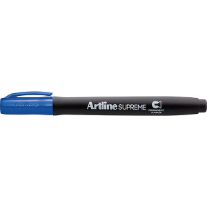 ARTLINE SUPREME PERMANENT MARKER CHISEL BLUE BX12