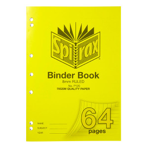 SPIRAX P120 BINDER BOOK A4 8MM 64PG 70gsm