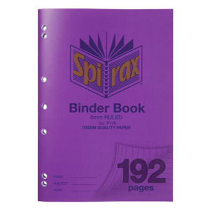 SPIRAX P128 BINDER BOOK A4 8MM 192PG 70gsm
