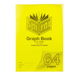 SPIRAX P133 GRID BOOK A4 5MM 64PG 70gsm