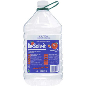De-Solv-it Multi-Purpose Biodegradable Cleaner - Sticky Spot and Stain Remover 4L, Box of 4 Bottles (16L Total)