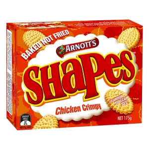 175GM ARNOTTS SHAPES CHICKEN CRIMPY BISCUITS