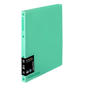 COLOURHIDE DISPLAY BOOK REFILLABLE 20 SHEET Light Green