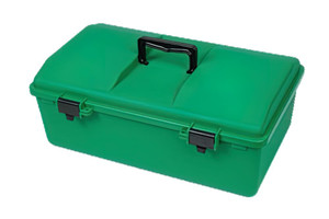 AEROCASE Green Plastic Tacklebox with 1 Liftout Tray 30 x 46.5 x 18cm