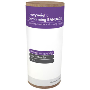 AEROFORM Heavyweight Conforming Bandage 10cm x 4M, Wrap of 12