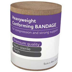AEROFORM Heavyweight Conforming Bandage 5cm x 4M, Wrap of 12