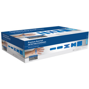 AEROPLAST Premium Detectable Assorted Dressings Box of 100