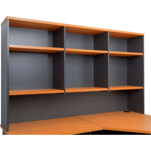 RAPID WORKER OVERHEAD HUTCH 1800mm x 1070mm x 315mm Cherry/Ironstone