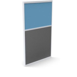 Rapid Screen H1250xl750mm Light Blue Charcoal Base