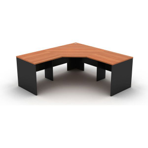 CORNER WORKSTATION 3 PIECE 1800(W) x 1800(W) x 700(D) x 720(H) CHERRY / CHARCOAL