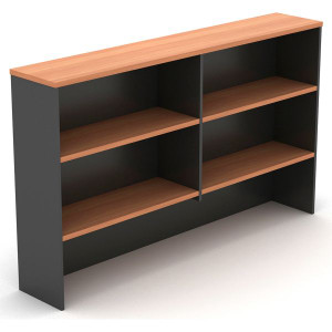 OVERHEAD HUTCH 1800(W) X 325(D) X 1080(H) CHERRY / CHARCOAL