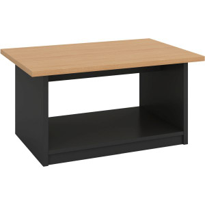 OM Classic Coffee Table 450Hx900Wx600mmD Beech and Charcoal