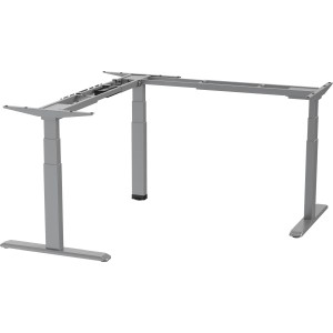 Ergovida Sit-Stand Desk Corner Frame Only Electric Grey 1280x700x570mm