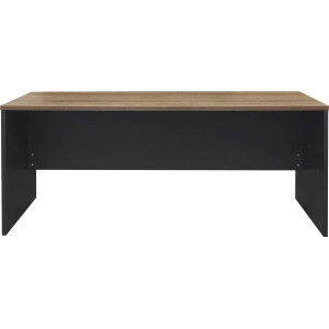 OM Premiere Straight Desk 1200W x 600D x 720mmH Regal Walnut and Charcoal