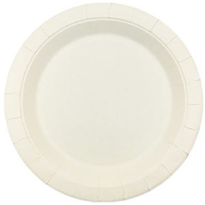 Earth Eco Round Paper Plate White 180mm Bulk Pack of 1000