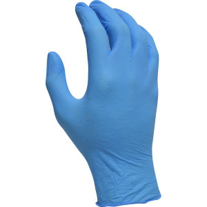 Maxisafe Eco Shield Nitrile Disposable Gloves Blue, Medium Box of 100
