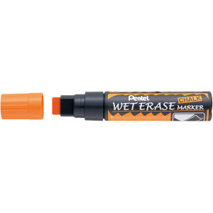 Pentel Jumbo Liquid Chalk Wet Erase Chisel Orange