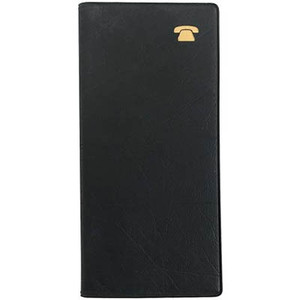 DEBDEN TELEPHONE ADDRESS BOOK Slim Black