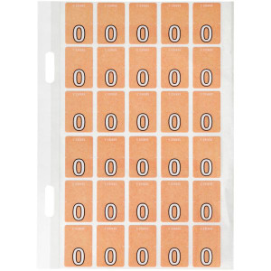 Avery Alphabet Coding Label O Top Tab 20x30mm Orange Pack of 150
