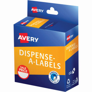 Avery Dispenser Label 24mm Sale Price Red Pack of 300