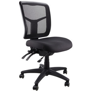 Mirae Mesh Back Chair Medium Back No Arms Black, AFRDI  Rated,