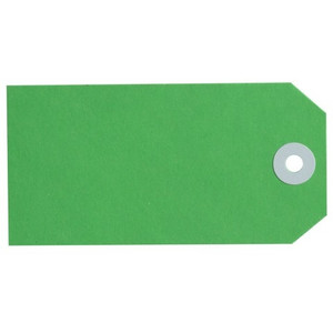 AVERY #4 GREEN SHIPPING TAGS MANILLA 54 x 108 mm (14130) Box of 1000