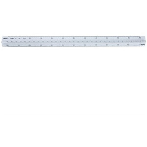 Linex Ruler Triangular Scale 322 30cm 1:100:200:250:300:400:500