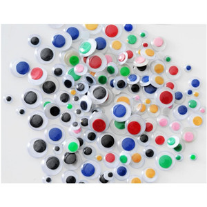 JASART JOGGLE EYES Assorted Sizes Pk100 
ONLY available in black and white.
