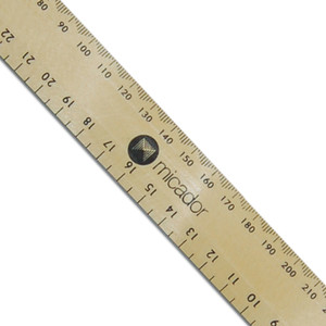 ONE METRE RULER - WOODEN, 1M MEGA MICADOR