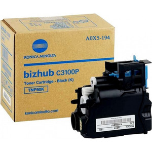 KONICA MINOLTA A0X5-194 (TNP50K) BLACK TONER CARTRIDGE 4.7K Suits Konica Minolta Bizhub C3100P