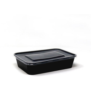 Black container 500ml Rectangular Carton of 500