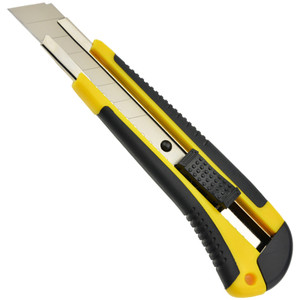 ITALPLAST Premium Cutting Knife 18mm - Yellow / Black, Each